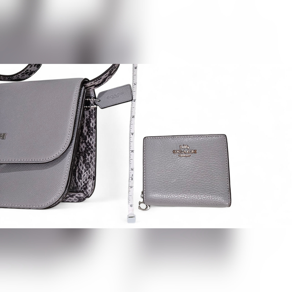 Coach Brynn 2021 NWOTs Gray Crossbody Bag and Wallet Set - Picture 5 of 14
